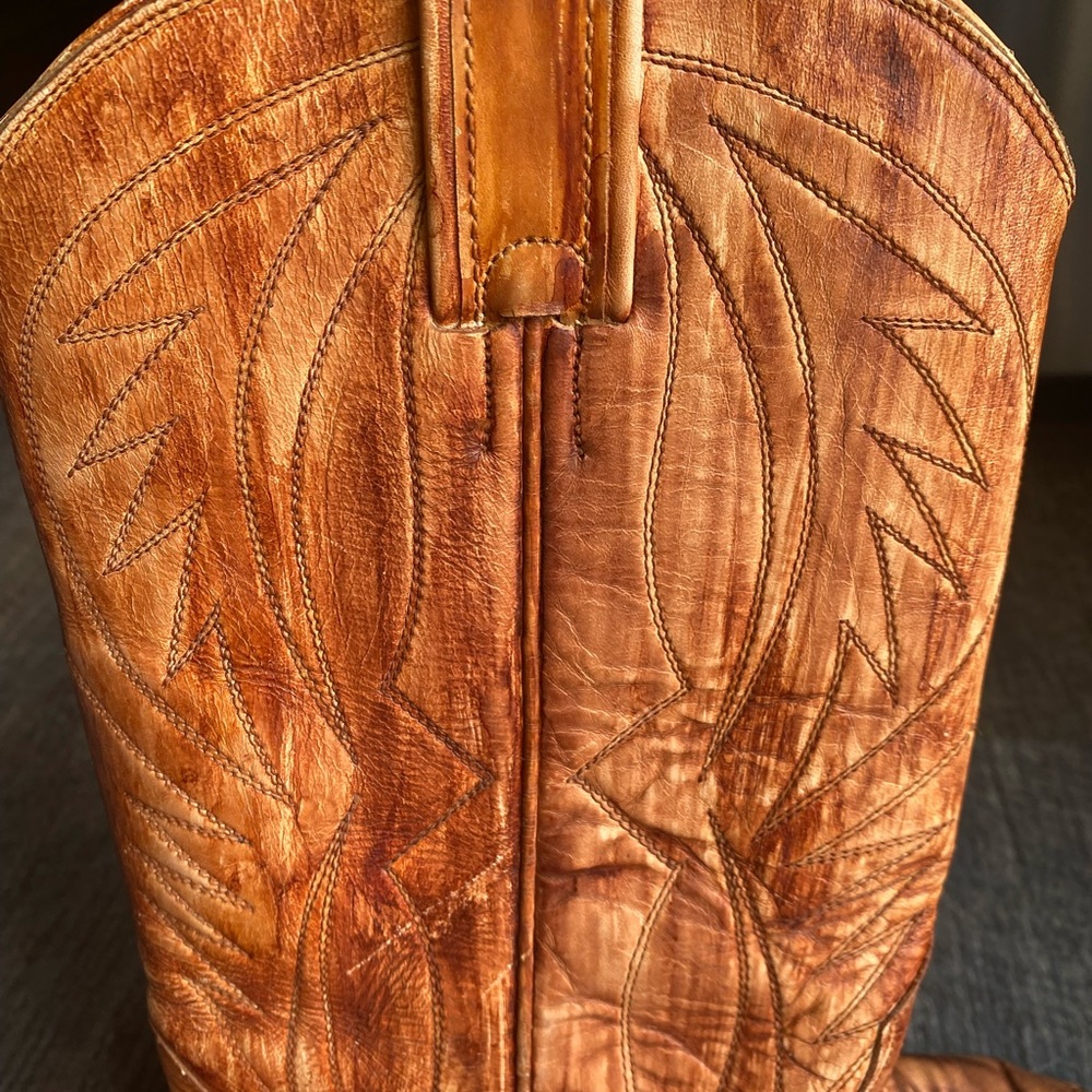 Rare Nocona Leather Cowboy Western Pointy Boots Womens 6 B - Picture 9 of 16